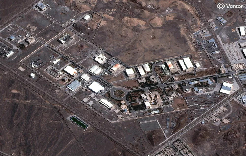 A satellite image shows the Natanz fuel enrichment complex, Iran, March 7, 2026, amid the U.S.-Israeli conflict with Iran. Vantor/Handout via REUTERS. THIS IMAGE HAS BEEN SUPPLIED BY A THIRD PARTY. NO RESALES. NO ARCHIVES. MANDATORY CREDIT. MUST NOT OBSCURE LOGO.