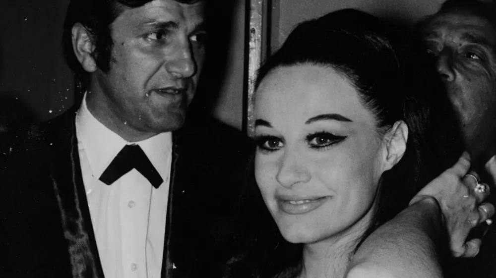Yugoslav actress Olivera Vuco (right) and Yugoslav actor Bekim Fehmiu at Cannes International Film Festival.30 April 1967,Image: 896915746, License: Rights-managed, Restrictions:, Model Release: no 