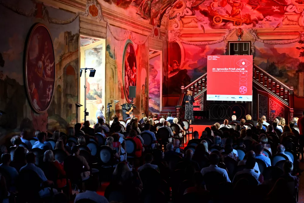 Filmi na Festivalu evropskega filma Brežice so se vrteli v baročni Vite&scaron;ki dvorani breži&scaron;ke gra&scaron;čine. F arhiv festivala