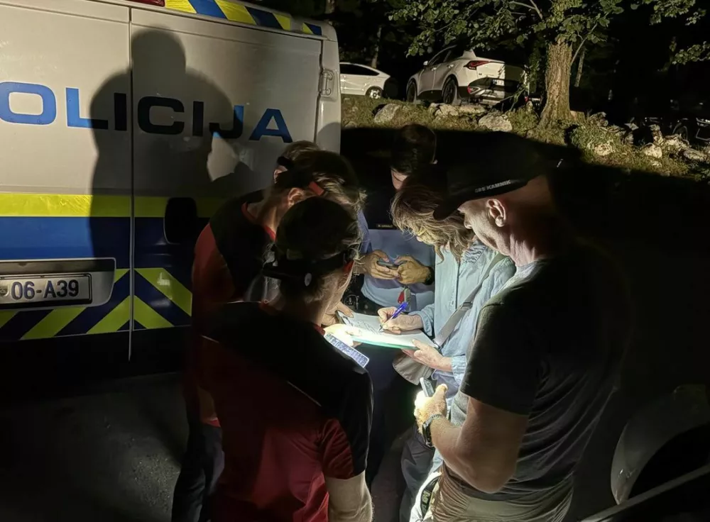 Iskalna akcija pogre&scaron;anega Francoza na Veliki planini.