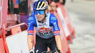 05-09-2026 Vuelta A Espana Tappa 14 Jaen - Sierra De La Pandera 2026, Red Bull - Bora Hansgrohe Roglic, Primoz Sierra De La Pandera,Image: 1131299705, License: Rights-managed, Restrictions: PUBLICATIONxNOTxINxITAxFRAxNED, Model Release: no 