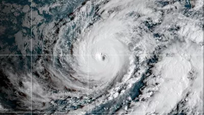 This satellite image released by NOAA shows Hurricane Lowell approaching Hawaii, Sunday, Sept. 6, 2026. (NOAA via AP)