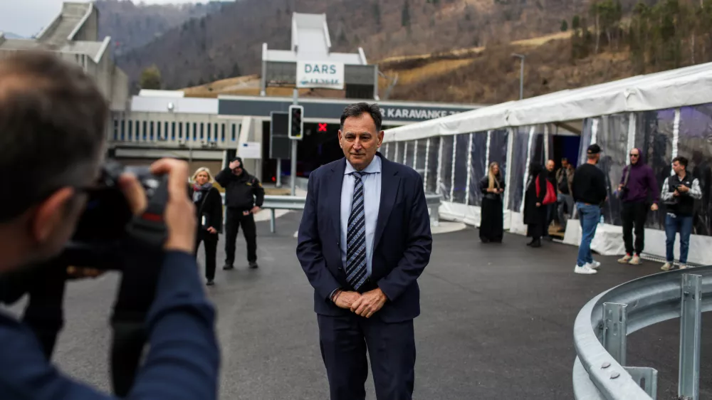 - Andrej Ribič, predsednik upave DARS,- predor Karavanke, druga cev,- 18.03.2026. - Slovesnost ob odprtju druge cevi predora Karavanke.//FOTO: Bojan Velikonja