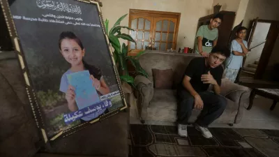 Family Mourns Palestinian Girl Killed After First School Day Family members of Palestinian girl Wafaa Akila, 9, attend her mourning ceremony as her belongings and torn schoolbooks are displayed in Gaza City on September 8, 2026. Akila was killed along with her father in an Israeli strike after returning from school on the first day of the new academic year. Photo by Bilal Osama apaimages Gaza city Gaza Strip Palestinian Territory 080926_Gaza_BO_0010 Copyright: xapaimagesxBilalxOsamaxxapaimagesx No Use Switzerland. No Use Germany. No Use Austria