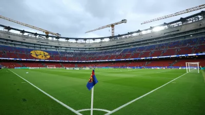 Soccer Football - UEFA Champions League - FC Barcelona v Feyenoord - Spotify Camp Nou, Barcelona, Spain - September 9, 2026 General view inside the stadium before the match REUTERS/Albert Gea