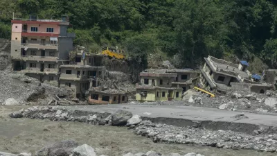 NUWAKOT, NEPAL - SEPTEMBER 14: Aftermath of devastating flash floods that struck Nepal on August 26 is seen in Nuwakot, where people in the affected areas continue to return to the ruins of their homes, searching for belongings and the last remnants of lives that were swept away, in Bagmati province, central Nepal, on September 14, 2026. Some survivors salvage whatever they can from the debris, while others stand silently at the places where their homes once stood. Religious figures visit the affected areas to hold prayers for those who died in the disaster, with some prayers continuing for a day or two, while bereaved families gather to remember their loved ones and pray for the peace of their souls. Meanwhile, families searching for missing relatives continue to visit hospitals in Kathmandu, where they look through photographs and lists of missing people displayed on hospital walls. Some use mobile phone video calls to show the photographs to family members and seek help identifying their missing loved ones, in Nuwakot, northwest of Kathmandu. Abdul Goni / AnadoluNo Use USA No use UK No use Canada No use France No use Japan No use Italy No use Australia No use Spain No use Belgium No use Korea No use South Africa No use Hong Kong No use New Zealand No use Turkey
