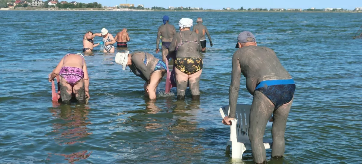 Romunija, slano jezer Techirghiol, terapija z zdravilnim blatom. Foto: Tatjana Pihlar / Foto: Tatjana Pihlar 