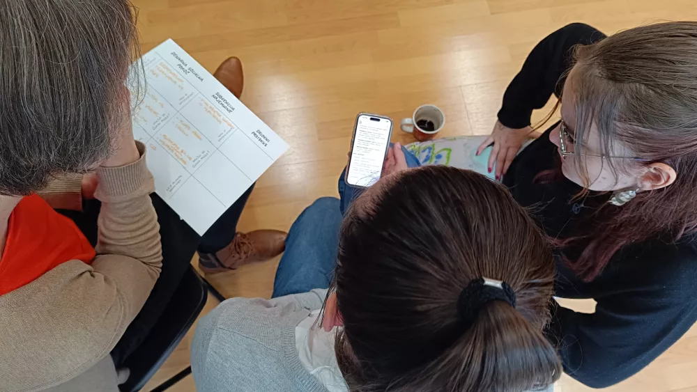 Foto: sodelavci projekta Dostojno Delo
