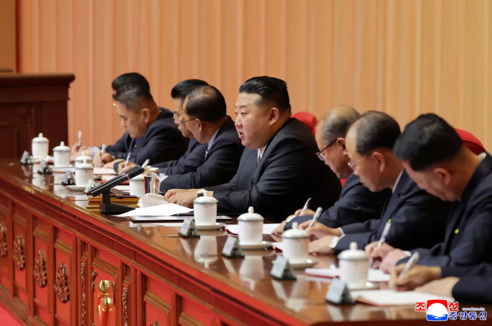 North Korean leader Kim Jong Un attends the 3rd Training Session for Propaganda Department Officials in Pyongyang, North Korea, in this picture released by North Korea's official Korean Central News Agency on September 19, 2026. KCNA via REUTERS ATTENTION EDITORS - THIS IMAGE WAS PROVIDED BY A THIRD PARTY. REUTERS IS UNABLE TO INDEPENDENTLY VERIFY THIS IMAGE. NO THIRD PARTY SALES. SOUTH KOREA OUT. NO COMMERCIAL OR EDITORIAL SALES IN SOUTH KOREA.