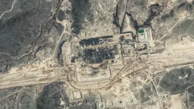 Satellite imagery shows possible construction efforts on the Saudi Arabia East-West pipeline six days after damage following a drone attack, near Al Mesbaah, Al Madinah Province, Saudi Arabia, September 17, 2026. Vantor/Handout via REUTERS THIS IMAGE HAS BEEN SUPPLIED BY A THIRD PARTY. NO RESALES. NO ARCHIVES. MANDATORY CREDIT. DO NOT OBSCURE LOGO.