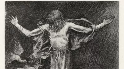 Ilustracija Simeona Stolpnika iz leta 1901 avtorja Williama Edwarda Franka Brittna. / Foto: Wikipedia