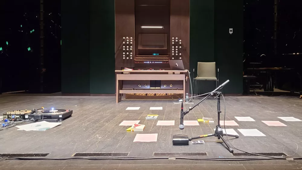 Nocoj ob 19.30 bo v avli Cukrarne performativno predavanje ustvarjalke&nbsp;Salom&eacute; Voegelin z naslovom no signal. F arhiv umetnice