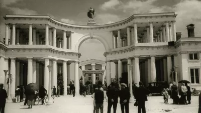 Slavnostno odprtje pokopali&scaron;kega kompleksa Žale, 7. 7. 1940; foto: dokumentacija MGML/Plečnikova