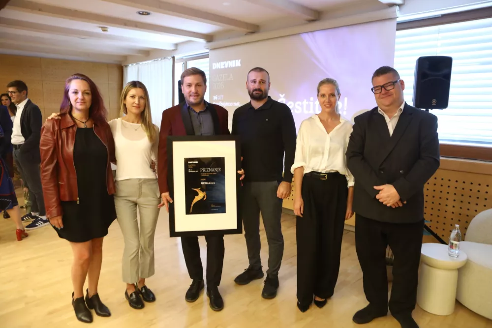   24.9.2026 -- Gazela 2026 - Gorenjska Gazela regijski izbor najbolj&scaron;ih najhitreje rastočih podjetij &ndash; razglasitev Gorenjske gazele - Hotel Lovec BledFoto: Luka Cjuha​