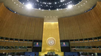 Pakistan's Prime Minister Muhammad Shehbaz Sharif addresses the 81st United Nations General Assembly (UNGA) at UN headquarters in New York City, US, September 25, 2026. REUTERS/Caitlin Ochs
