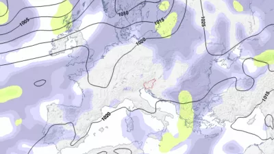Trenutno stanje, ki lepo prikazuje, da je Slovenija v območju brez padavin. / Foto: Arso