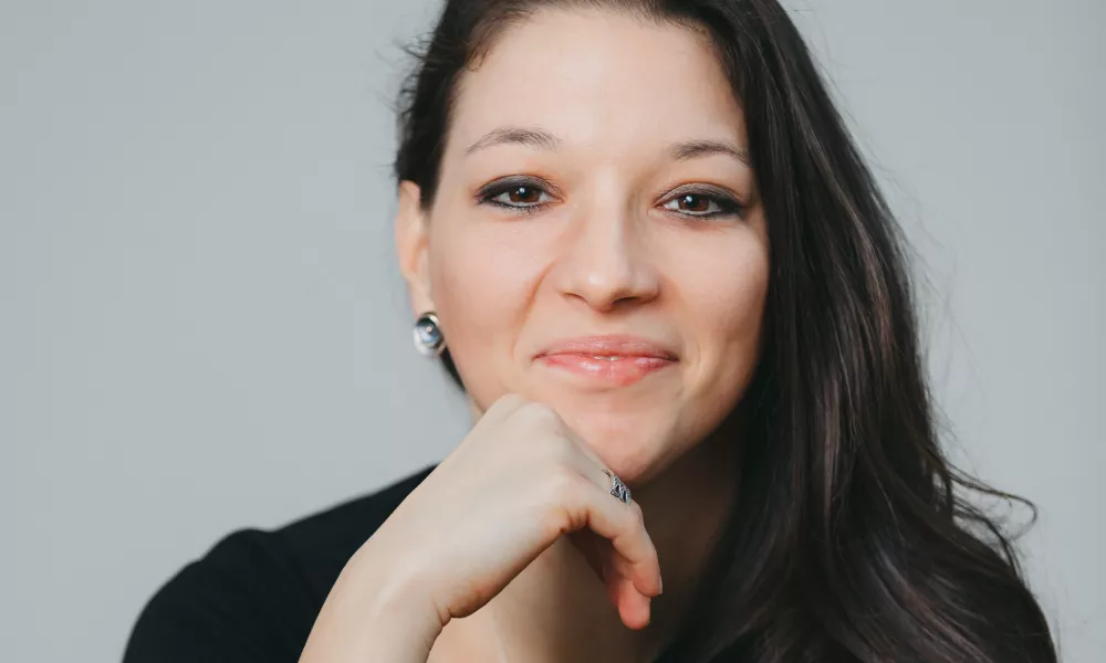 Rahela Durič, dirigentka in umetni&scaron;ka vodja APZ Tone Tom&scaron;ič Univerze v Ljubljani F osebni arhiv umetnice