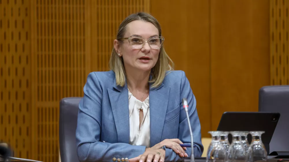 Polona Rifelj2.6.2026 - predstavitev kandidatke za ministrico za okolje in prostor Polone Rifelj pred pristojnim odborom DZFoto: Luka Cjuha