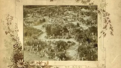 Botanični vrt leta 1870 torej tri leta po Fleischannovi smrti najstarej&scaron;i posnetek vrta hrani Arhiv Bot. vrta.