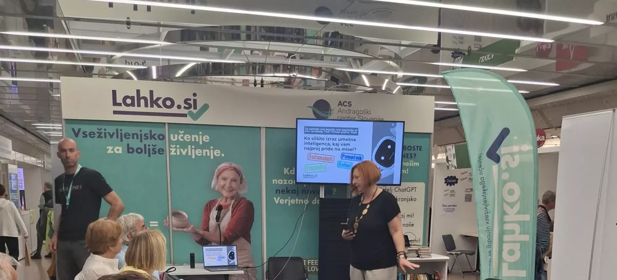Starej&scaron;i na izobraževanju na umetno inteligenco / Foto: Meta Černoga