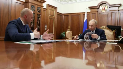 FILE PHOTO: Russia's President Vladimir Putin attends a meeting with Governor of the Kaliningrad region Alexei Besprozvannykh in Moscow, Russia, March 24, 2026. Sputnik/Gavriil Grigorov/Pool via REUTERS ATTENTION EDITORS - THIS IMAGE WAS PROVIDED BY A THIRD PARTY./File Photo