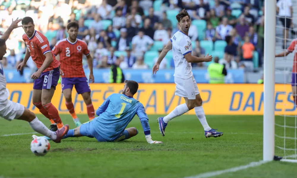 Andraž &Scaron;porar26.9.2026 - Nogomet - reprezentanca slovenije - stadion Stožice - tekma Slovenija - &Scaron;kotska v prvem krogu evropske lige narodov.Foto: Luka Cjuha