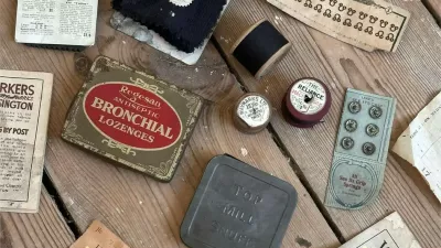 Story from Jam Press (Victorian Time Capsule)Pictured: The 100-year-old haul hidden beneath Ema's floorboards.Couple find 100-year-old TIME CAPSULE under Victorian home floorboardsA couple renovating their Victorian home were stunned to discover a 100-year-old haul hidden beneath the floorboards.Ema Mestrovic couldn't believe her eyes when she uncovered a collection of items dating back to 1921.The 35 year old made the discovery while renovating the home she bought with her partner.The couple were trying to reach some pipework when lifting a floorboard revealed the historic stash.Among the items were fabric samples, sewing supplies, old adverts, a snuff tin and a pattern ticket."You never really know what you're going to find when you start lifting floorboards and opening things up," Ema, from Kent, told NeedToKnow."We weren't specifically looking for anything, it was one of those completely unexpected discoveries that you come across when you start opening up an old house."It was such a surreal moment."We knew buying a Victorian house meant there would be plenty of history, but actually finding something that had been left there over 100 years ago was completely unexpected."Ema and her partner bought the property in October 2025 with plans to transform it into their dream home.But the fascinating discovery temporarily brought renovations to a halt as the couple tried to work out who the items had belonged to.Ema, a digital product designer, said: "There are actually some clues that suggest the items were connected to a local business that worked at our house."One of the items appears to have the address of the property on it, which makes me think it may have belonged to a tradesperson who worked here at the time."I immediately started wondering who had used them, why they were left there and what the house was like when these items were originally being used."It makes you look at the house slightly differently, knowing that someone was standing in the same rooms over 100 years ago."Rather than hiding the pieces away again, Ema now plans to put them on display in the renovated home.She added: "I'm definitely going to frame the pieces since it's a pretty special piece of house history."One of the things I love about renovating an old house is discovering these little pieces of its history."This was definitely one of the most unexpected discoveries we've made so far."ENDSEDITOR'S NOTE: Exclusive Licence: An exclusive licence has been obtained directly from the verified copyright holder. Jam Press holds exclusive distribution rights for the agreed content within the terms of the contributor agreement.,Image: 1137197613, License: Rights-managed, Restrictions: EDITOR'S NOTE: Exclusive Licence: An exclusive licence has been obtained directly from the verified copyright holder. Jam Press holds exclusive distribution rights for the agreed content within the terms of the contributor agreement., Model Release: no 