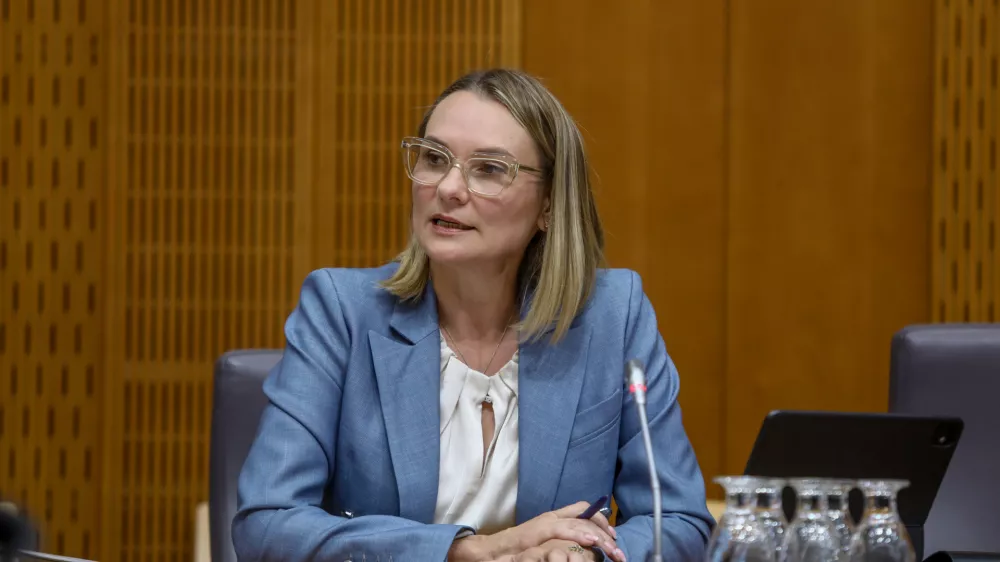 Polona Rifelj2.6.2026 - predstavitev kandidatke za ministrico za okolje in prostor Polone Rifelj pred pristojnim odborom DZFoto: Luka Cjuha