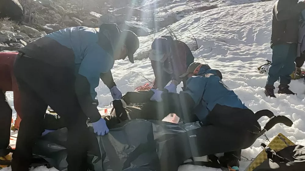 Handout photo released by the Secretaria de Medios de Santa Cruz on September 30, 2026, shows a rescue team carrying the body of French skier Juliette Willmann at Cerro Creston near El Chalten, in the Patagonian province of Santa Cruz, Argentina on September 29, 2026. Willmann died at the age of 29 after being swept away by an avalanche in Argentina on September 29, the French Ski Federation announced on September 30.,Image: 1139537268, License: Rights-managed, Restrictions: RESTRICTED TO EDITORIAL USE - MANDATORY CREDIT "AFP PHOTO / Secretaria de Medios de Santa Cruz" - HANDOUT - NO MARKETING NO ADVERTISING CAMPAIGNS - DISTRIBUTED AS A SERVICE TO CLIENTS, ***HANDOUT image or SOCIAL MEDIA IMAGE or FILMSTILL for EDITORIAL USE ONLY! * Please note: Fees charged by Profimedia are for the Profimedia's services only, and do not, nor are they intended to, convey to the user any ownership of Copyright or License in the material. Profimedia does not claim any ownership including but not limited to Copyright or License in the attached material. By publishing this material you (the user) expressly agree to indemnify and to hold Profimedia and its directors, shareholders and employees harmless from any loss, claims, damages, demands, expenses (including legal fees), or any causes of action or allegation against Profimedia arising out of or connected in any way with publication of the material. Profimedia does not claim any copyright or license in the attached materials. Any downloading fees charged by Profimedia are for Profimedia's services only. * Handling Fee Only ***, Model Release: no 