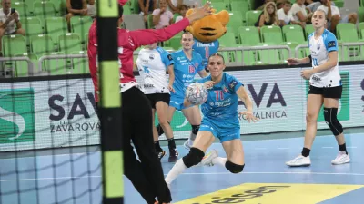 5.9.2026 - Rokomet ženske tekma Krim OTP Group Mercator - CSM Bukare&scaron;ta v prvem krogu evropske lige prvakinjFoto: Luka Cjuha