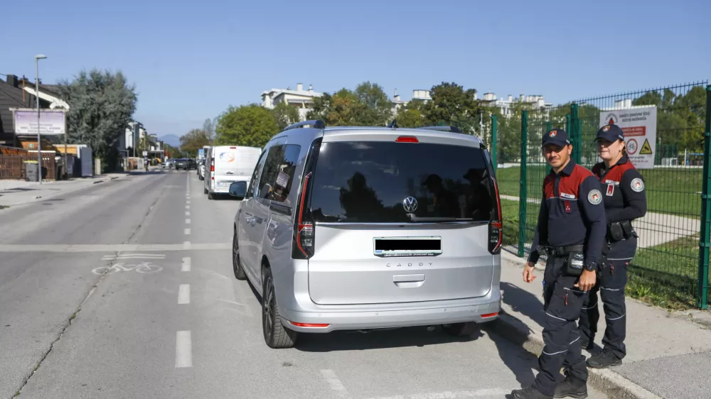 29.9.2026 - Mestno redarstvo Ljubljana - mobilni radar - meritev hitrosti -..FotoLuka Cjuha.