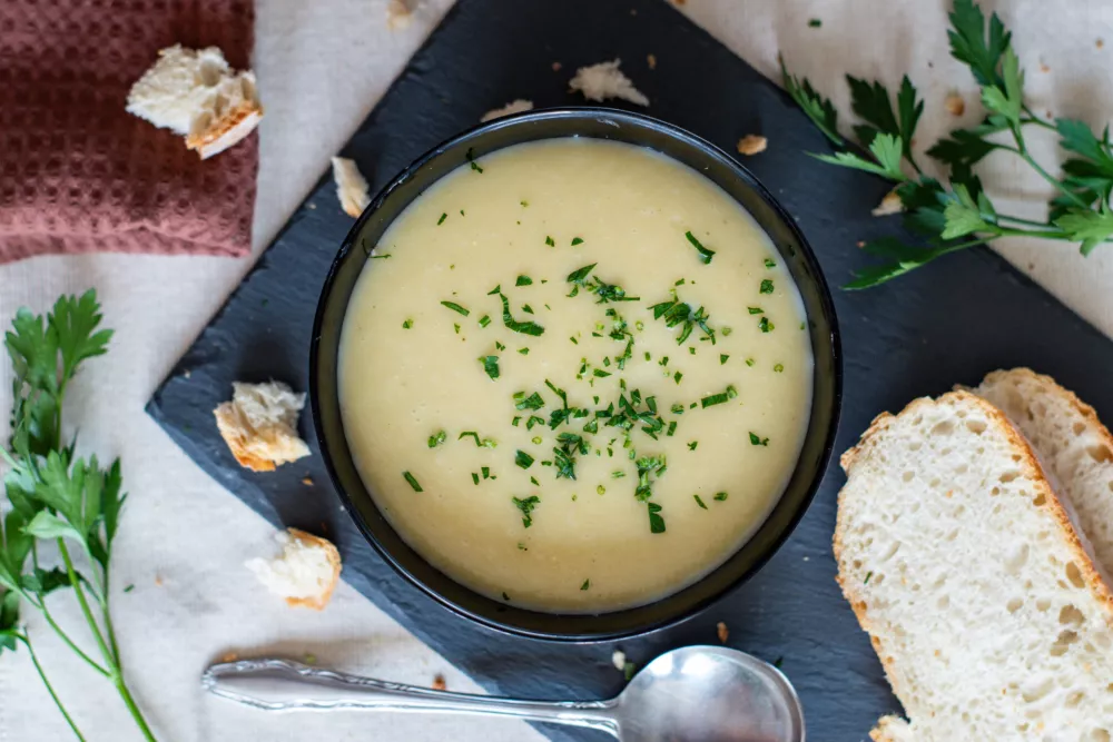 cream of vegetables such as leek or potatoes. homemade recipe / Foto: Alicia De La Cruz