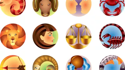 original Zodiac signs circled colorful vector set / Foto: Andegro4ka Getty Images/istockphoto