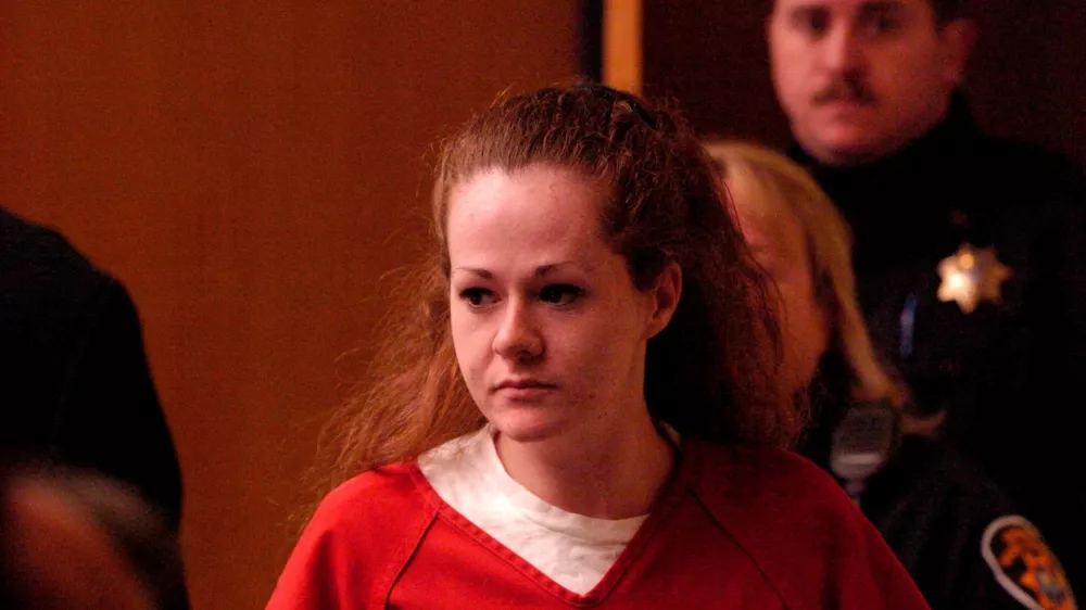 FILE PHOTO: A picture taken on December 4, 2007 shows death row inmate Christa Pike entering a Knox County Criminal Court in Knoxville, Tennessee, US., obtained by Reuters on September 30, 2026. J. Miles Cary/ Knoxville News Sentinel/USA TODAY NETWORK via REUTERS NO RESALES. NO ARCHIVES. MANDATORY CREDIT./File Photo