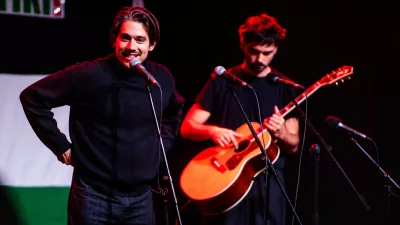 Ljubljana, Festivalna dvorana.Koncert proti zblizevanju slovenske vlade z izraelsko vlado Ne v nasem imenu, v organizaciji Instituta 8. marec, iniciative Glas ljudstva in studentskega kolektiva En Dva svetova.
