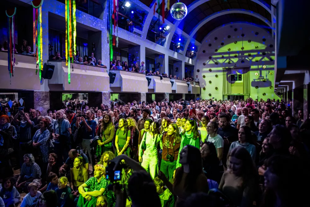 Ljubljana, Festivalna dvorana.Koncert proti zblizevanju slovenske vlade z izraelsko vlado Ne v nasem imenu, v organizaciji Instituta 8. marec, iniciative Glas ljudstva in studentskega kolektiva En Dva svetova.
