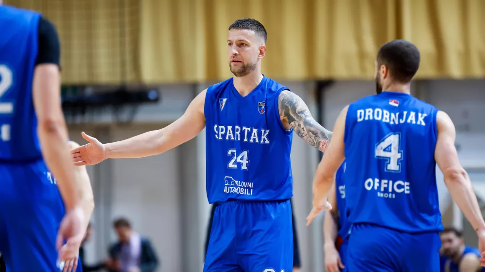 Alen Omić in action during AdmiralBet ABA League 2026/2027 basketball match between Perspektiva Ilirija and Spartak Office Shoes Subotica in Hala Tivoli, Ljubljana, Slovenia on October 10, 2026. Photo: Filip Barbalic