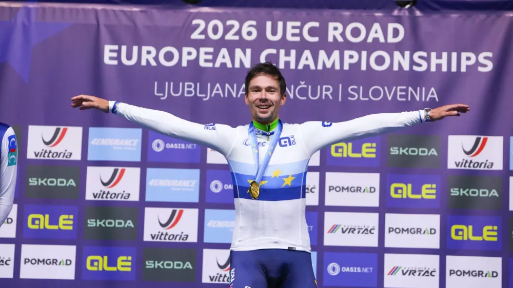 07.10.2026.  Primož Roglič. Člani Evropsko prvenstvo v kolesarstvu Slovenijaz 2026. &Scaron;enčur. 