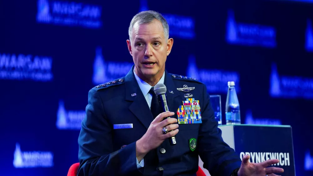 NATO's Supreme Allied Commander Europe Alexus Grynkewich speaks during the Warsaw Security Forum in Warsaw, Poland, October 12, 2026. REUTERS/Aleksandra Szmigiel