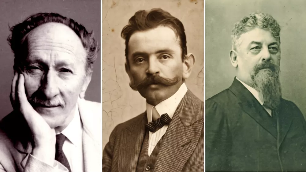 Edvard Kocbek, Ivan Cankar in Ivan Tavčar / Foto: Dokumentacija