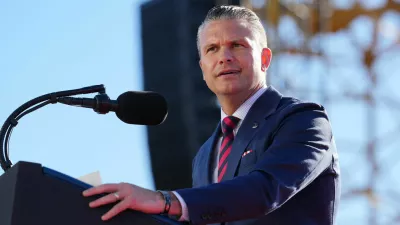 US Defense Secretary Pete Hegseth speaks during an event at Sparrows Point Shipyard, in Baltimore County, Maryland, US, October 6, 2026. REUTERS/Eric Lee