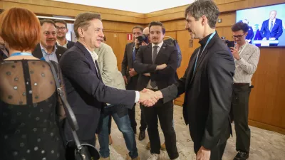 Svoboda, Robert Golob in Luka Mesec Levica22.3.2026 - volitve v državni zbor 2026 - parlamentarne volitve 2026 - Foto: Luka Cjuha