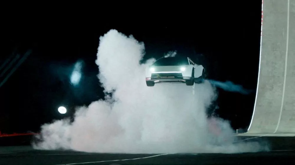 Tesla unveils its long-delayed Roadster nearly a decade after first revealing a next-generation version of its original electric sports ​car, at a launch event in Waco, Texas, US, on October 15, 2026, in this still image taken from a handout video. Tesla/Handout via REUTERS THIS IMAGE HAS BEEN SUPPLIED BY A THIRD PARTY. NO RESALES. NO ARCHIVES. MANDATORY CREDIT.    TPX IMAGES OF THE DAY