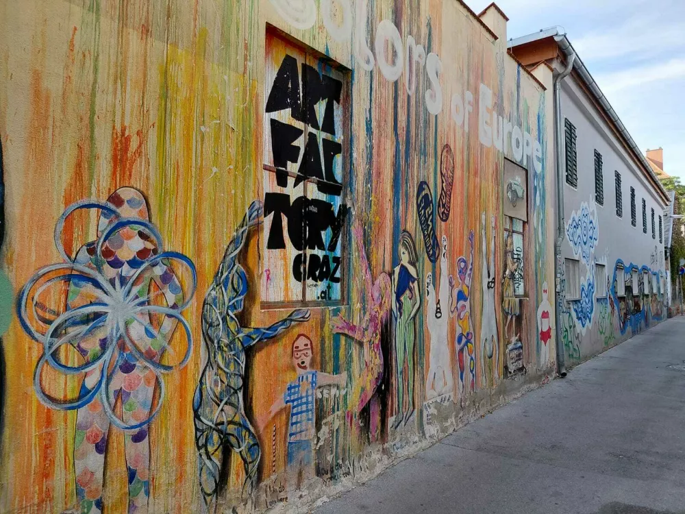 Ulica z grafiti, Gradec
