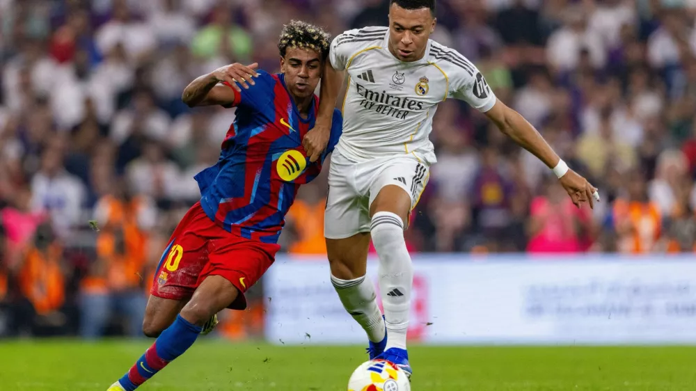 Lamine Yamal, Kylian Mbappe, barcelona, real, El Cl&aacute;sico, nogomet