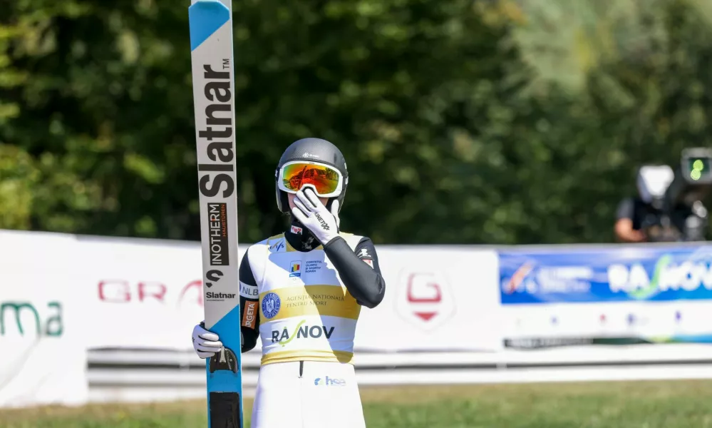 Ema KLINEC, SLO, bib number 37, Action Photo, Women's Individual Large Hill at FIS Ski Jumping Summer Grand Prix in Rasnov, Romania, 2026-09-20, Photo Credit: action press Julia PiatkowskaFIS Ski Jumping Summer Grand Prix in Rasnov, Romania - 20 Sep 2026,Image: 1136677126, License: Rights-managed, Restrictions:, Model Release: no 