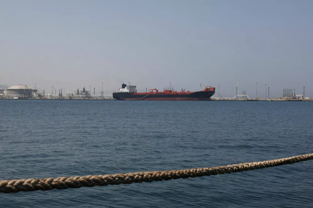 FILE PHOTO: Oil/Chemical Tanker "Bald Man" at the Port of Fujairah, as the U.S.-Israel conflict with Iran limits marine traffic in the Strait of Hormuz, in Fujairah, United Arab Emirates, May 6, 2026. REUTERS/Amr Alfiky/File Photo