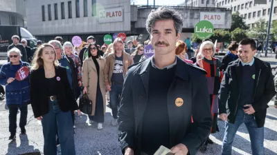 Luka Mesec- 13.10.2026 - predstavitev kandidatov liste Luka za Ljubljano in stranke Levica za prihajajoče lokalne volitve//FOTO: Jaka Gasar / Foto: Jaka Gasar