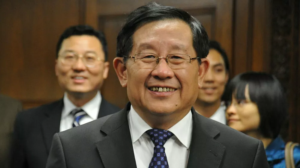 China's Minister of Science and Technology (MOST) Wan Gang arrives for a bilateral meeting with US Commerce Secretary Gary Locke July 20, 2010 at the Commerce Department in Washington, DC.,Image: 77052208, License: Rights-managed, Restrictions:, Model Release: no 