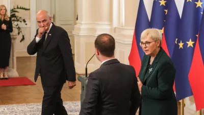 - Janez Ivan Janša, Predsednik Vlade RS,- Nataša Pirc Musar, Predsednica RS,- 17.06.2026. Sprejem 16. Vlade Republike Slovenije pri Predsednici Republike Slovenije Nataši Pirc Musar.//FOTO: Bojan Velikonja